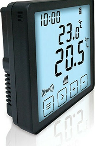 Ψηφιακός Θερμοστάτης με Οθόνη Αφής και Wi-Fi Black 11-00125-2 Lineme